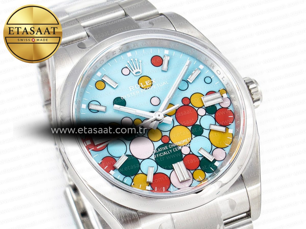 Rolex Oyster Perpetual 36mm 126000 Clean 1:1 Best Edition 904L Steel Celebration Dial on SS Bracelet VR3230 - Görsel 5