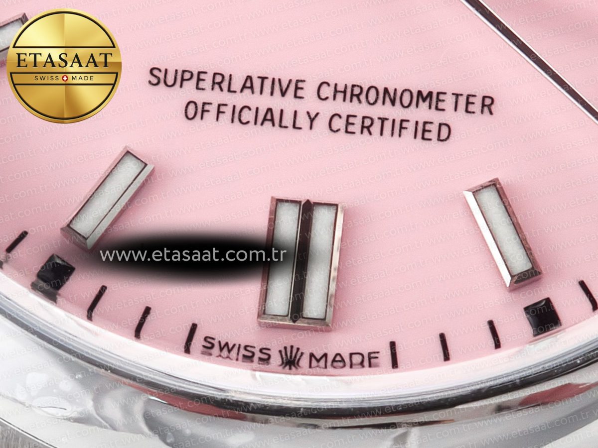Rolex Oyster Perpetual 36mm 126000 Clean 1:1 Best Edition 904L Steel Pink Dial on SS Bracelet VR3230 - Görsel 11