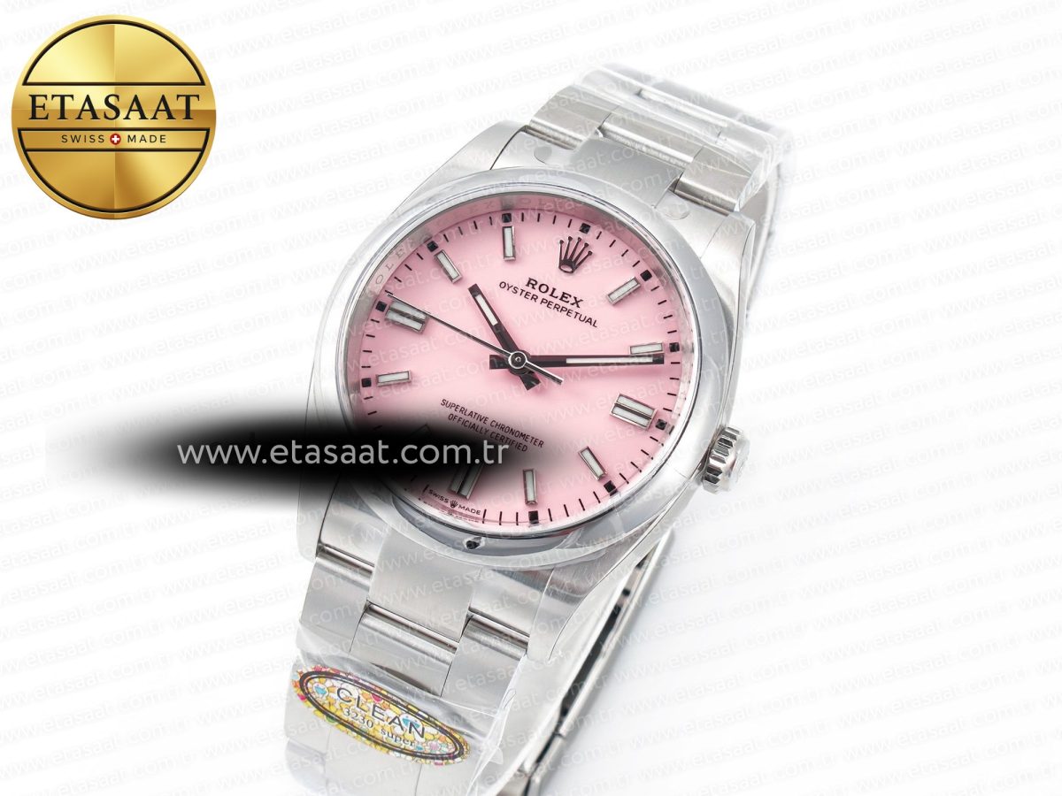 Rolex Oyster Perpetual 36mm 126000 Clean 1:1 Best Edition 904L Steel Pink Dial on SS Bracelet VR3230 - Görsel 2