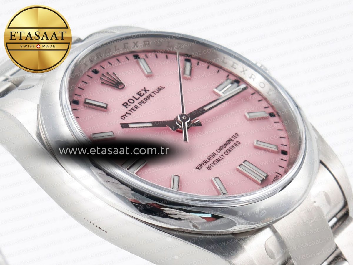 Rolex Oyster Perpetual 36mm 126000 Clean 1:1 Best Edition 904L Steel Pink Dial on SS Bracelet VR3230 - Görsel 7