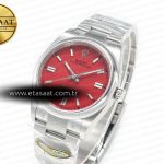 Rolex Oyster Perpetual 36mm 126000 Clean 1:1 Best Edition 904L Steel Red Dial on SS Bracelet VR3230