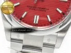 Rolex Oyster Perpetual 36mm 126000 Clean 1:1 Best Edition 904L Steel Red Dial on SS Bracelet VR3230 - Görsel 12
