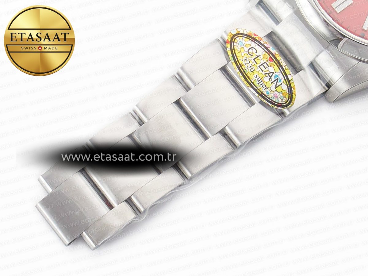 Rolex Oyster Perpetual 36mm 126000 Clean 1:1 Best Edition 904L Steel Red Dial on SS Bracelet VR3230 - Görsel 25