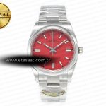 Rolex Oyster Perpetual 36mm 126000 Clean Kırmızı VR3230 Eta Saat - Görsel 3 - 1:1 Süper Klon Saat
