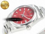 Rolex Oyster Perpetual 36mm 126000 Clean 1:1 Best Edition 904L Steel Red Dial on SS Bracelet VR3230 - Görsel 6