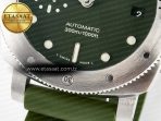Panerai PAM1055 Luminor Submersible 42mm Verde Militare VSF 1:1 Best Edition on Green Rubber Strap P.900 Clone - Görsel 14