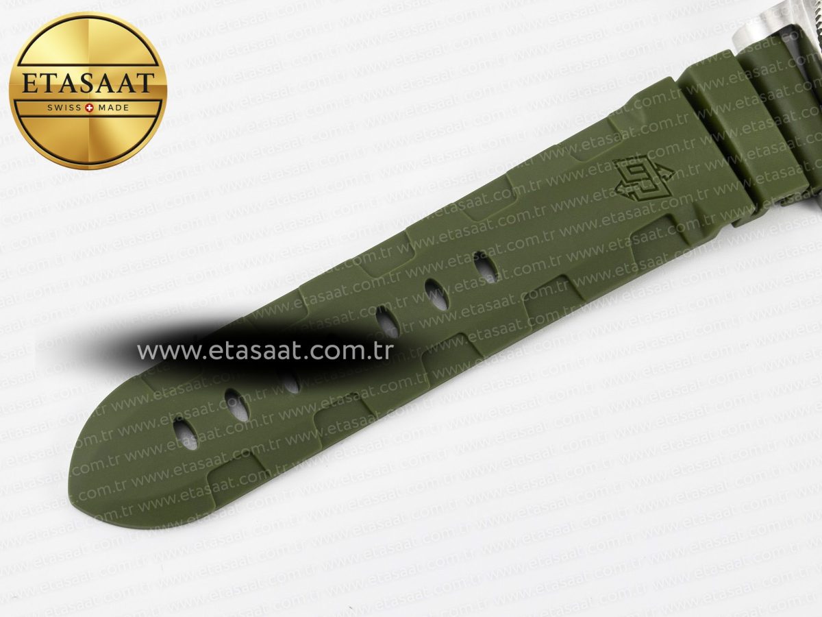 Panerai PAM1055 Luminor Submersible 42mm Verde Militare VSF 1:1 Best Edition on Green Rubber Strap P.900 Clone - Görsel 26