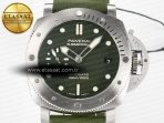 Panerai PAM1055 Luminor Submersible 42mm Verde Militare VSF 1:1 Best Edition on Green Rubber Strap P.900 Clone - Görsel 4
