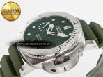 Panerai PAM1055 Luminor Submersible 42mm Verde Militare VSF 1:1 Best Edition on Green Rubber Strap P.900 Clone - Görsel 6