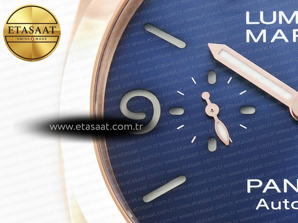Penerai PAM1112 W TTF 1:1 Best Edition on Blue Leather Strap P9010 - Görsel 11