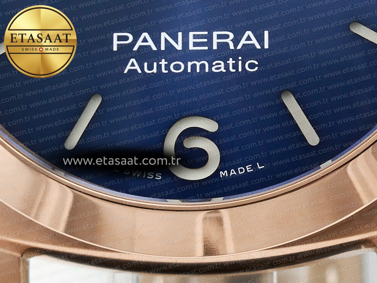 Penerai PAM1112 W TTF 1:1 Best Edition on Blue Leather Strap P9010 - Görsel 13