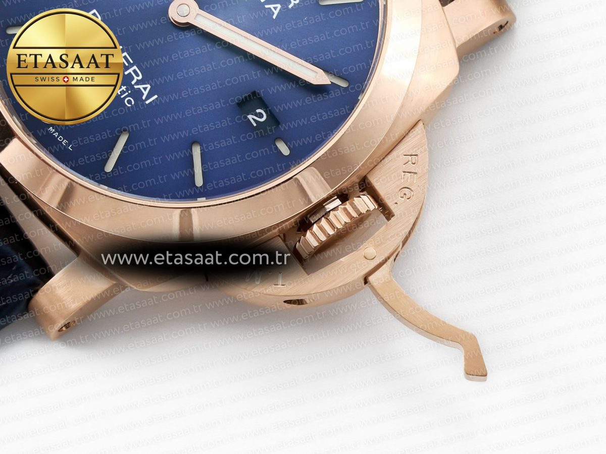 Penerai PAM1112 W TTF 1:1 Best Edition on Blue Leather Strap P9010 - Görsel 14