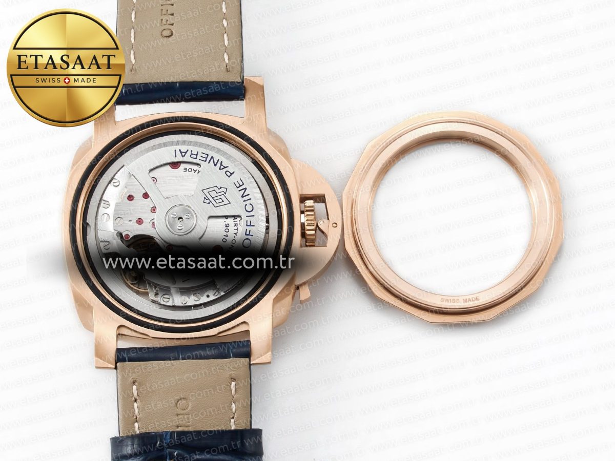 Penerai PAM1112 W TTF 1:1 Best Edition on Blue Leather Strap P9010 - Görsel 19