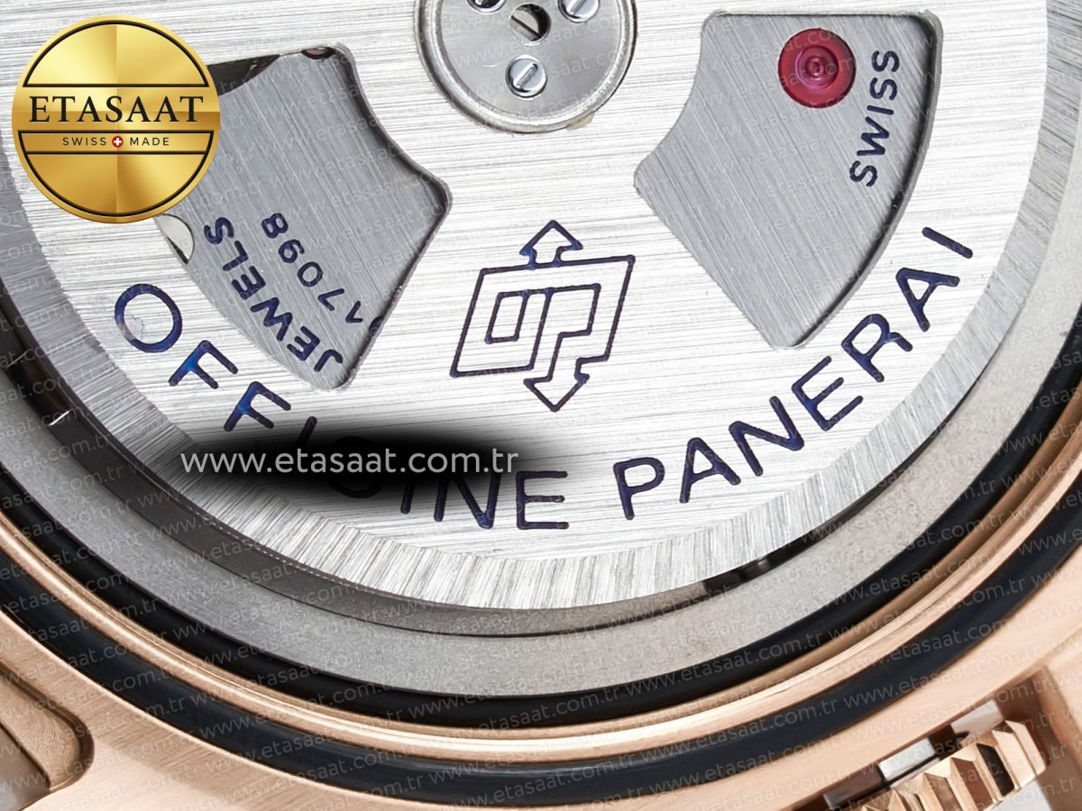 Penerai PAM1112 W TTF 1:1 Best Edition on Blue Leather Strap P9010 - Görsel 24