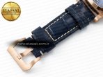 Penerai PAM1112 W TTF 1:1 Best Edition on Blue Leather Strap P9010 - Görsel 28