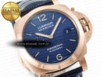 Penerai PAM1112 W TTF 1:1 Best Edition on Blue Leather Strap P9010 - Görsel 5