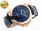 Penerai PAM1112 W TTF 1:1 Best Edition on Blue Leather Strap P9010 - Görsel 8
