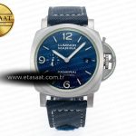 Panerai PAM1117 W TTF Mavi Kumaş Kayış P9010 Eta Saat - Görsel 3 - 1:1 Süper Klon Saat