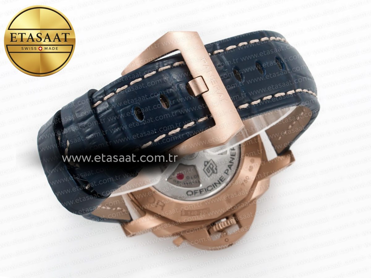 Penerai PAM1157 W TTF 1:1 Best Edition on Blue Leather Strap P9010 - Görsel 17