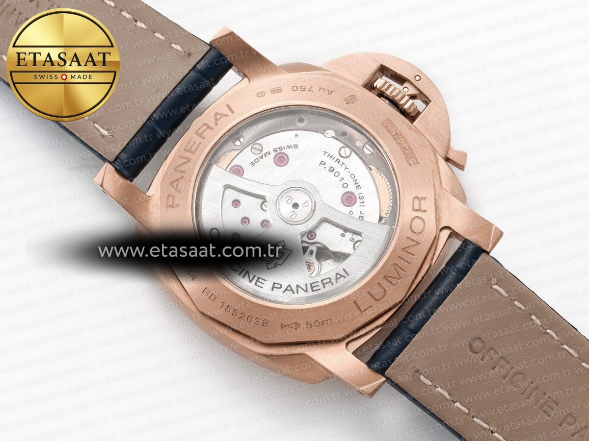 Penerai PAM1157 W TTF 1:1 Best Edition on Blue Leather Strap P9010 - Görsel 19