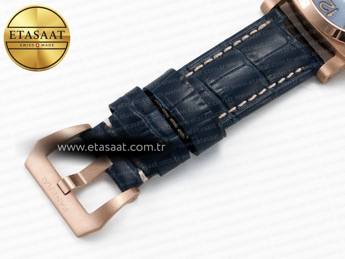 Penerai PAM1157 W TTF 1:1 Best Edition on Blue Leather Strap P9010 - Görsel 27