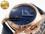 Penerai PAM1157 W TTF 1:1 Best Edition on Blue Leather Strap P9010 - Görsel 6