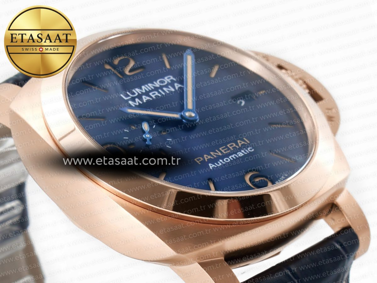 Penerai PAM1157 W TTF 1:1 Best Edition on Blue Leather Strap P9010 - Görsel 7