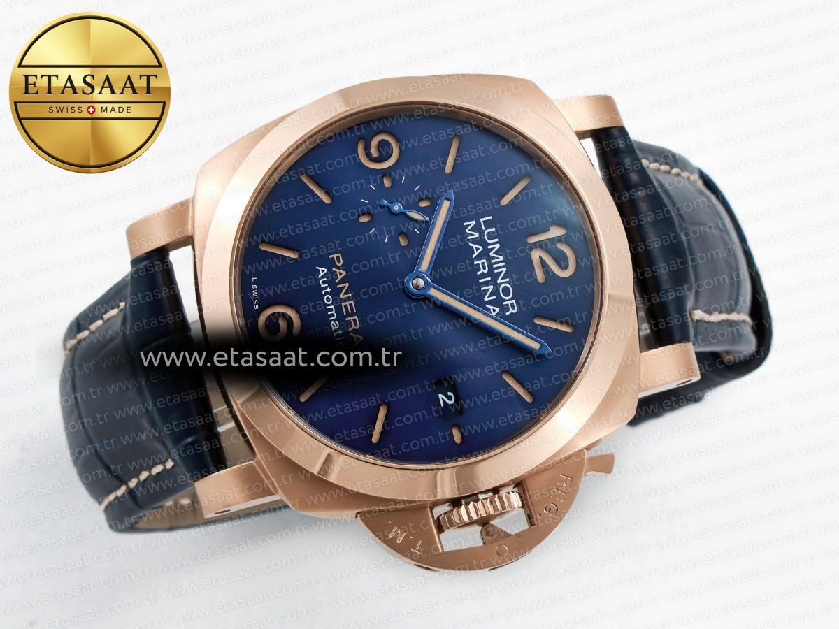 Penerai PAM1157 W TTF 1:1 Best Edition on Blue Leather Strap P9010 - Görsel 8