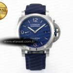 Panerai PAM1157 W TTF Mavi Kumaş Kayış P9010 Eta Saat - Görsel 3 - 1:1 Süper Klon Saat
