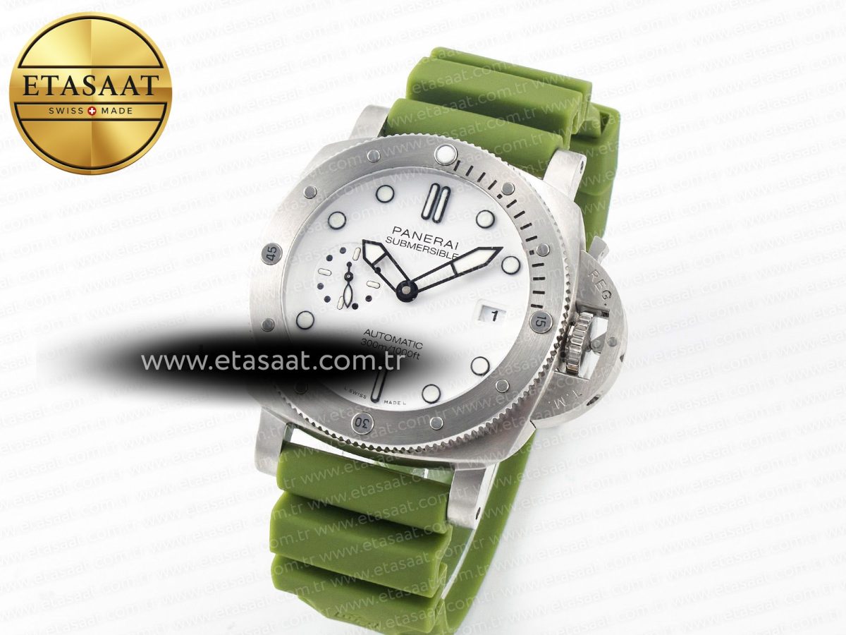 Penerai PAM1226 V SS TTF 1:1 Best Edition on Green Rubber Strap P900 - Görsel 2