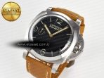 Panerai PAM127 E VSF 1:1 Best Edition on Brown Leather Strap A6497 with Y-Incabloc