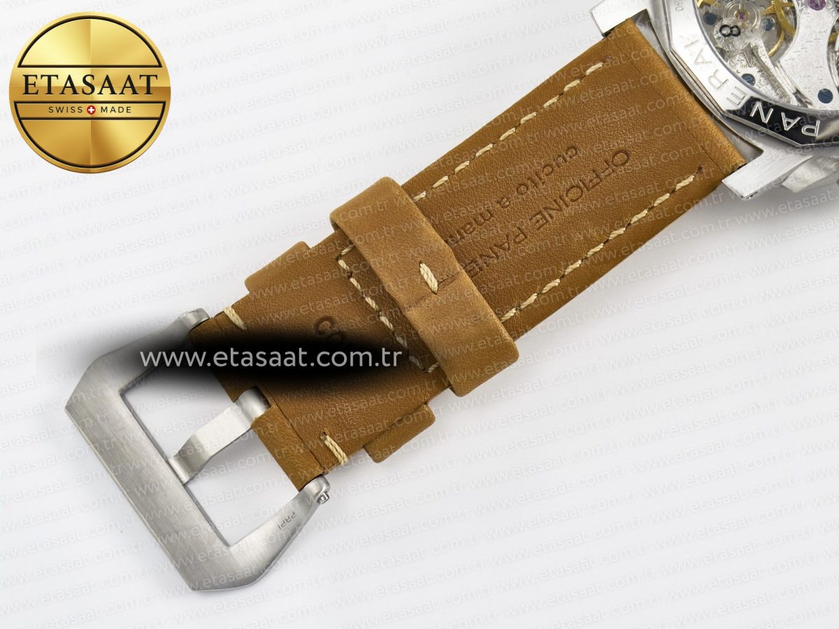 Panerai PAM127 E VSF 1:1 Best Edition on Brown Leather Strap A6497 with Y-Incabloc - Görsel 28
