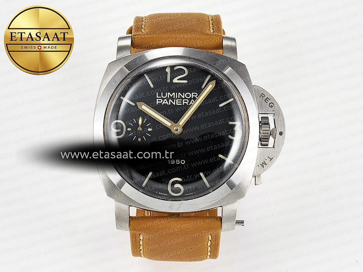 Panerai PAM127 E VSF Kahve Deri A6497 Y-Incabloc Sistemli Eta Saat - 1:1 Süper Klon Replika Saat