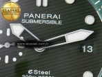 Penerai PAM1287 V TTF 1:1 Best Edition Green Dial on Green Nylon Strap P900 - Görsel 12
