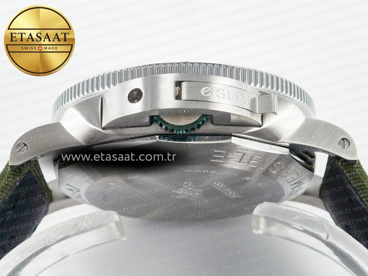 Penerai PAM1287 V TTF 1:1 Best Edition Green Dial on Green Nylon Strap P900 - Görsel 16
