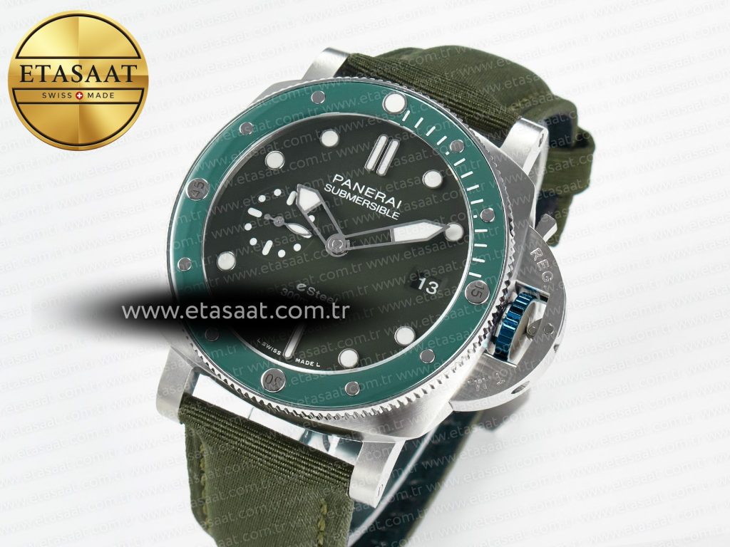 pam1287 v ttf 11 best edition green dial on green nylon strap p9002