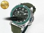 Penerai PAM1287 V TTF 1:1 Best Edition Green Dial on Green Nylon Strap P900 - Görsel 2