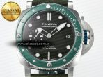 Penerai PAM1287 V TTF 1:1 Best Edition Green Dial on Green Nylon Strap P900 - Görsel 4