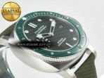 Penerai PAM1287 V TTF 1:1 Best Edition Green Dial on Green Nylon Strap P900 - Görsel 7