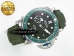 Penerai PAM1287 V TTF 1:1 Best Edition Green Dial on Green Nylon Strap P900 - Görsel 8