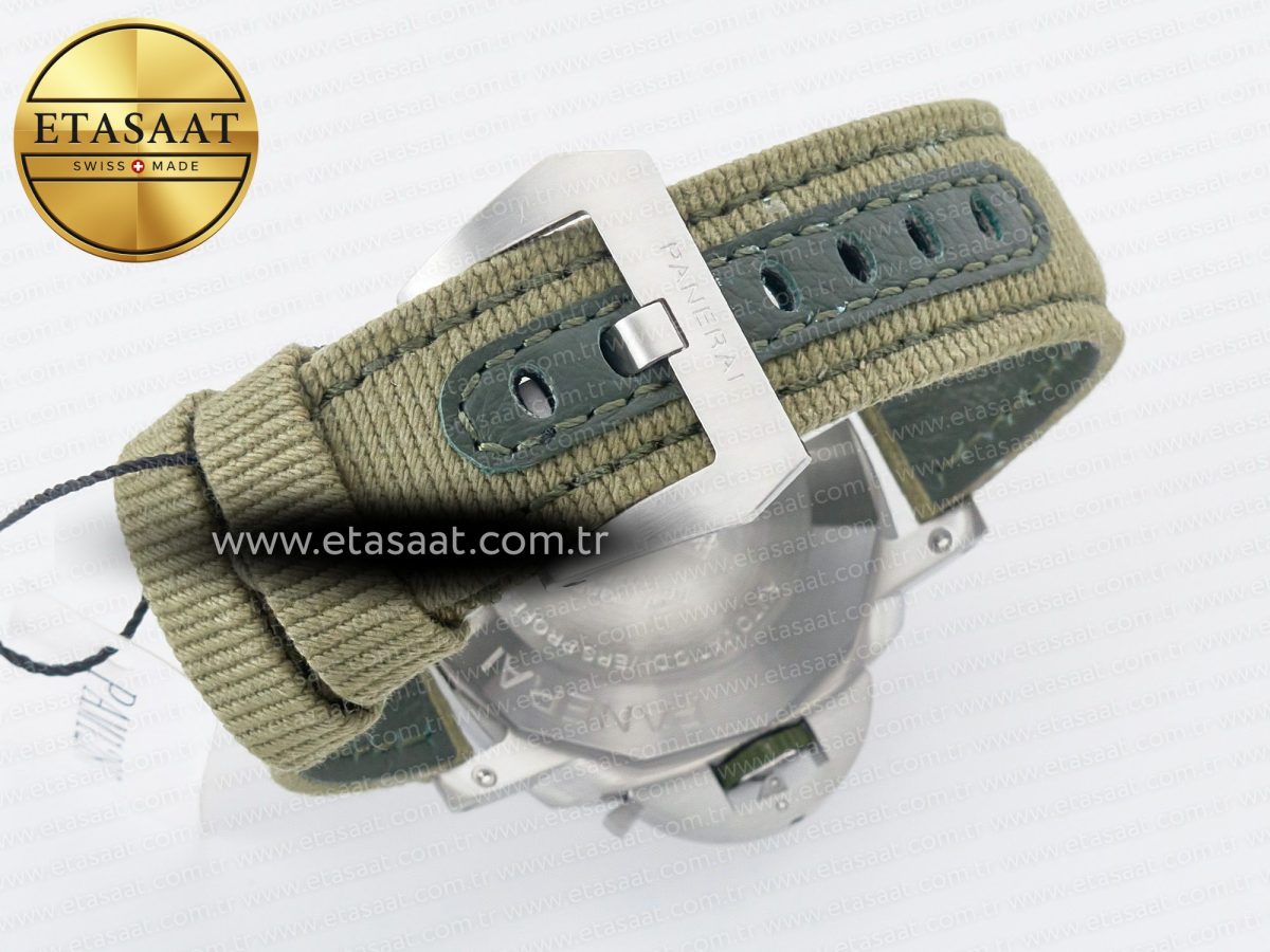Panerai PAM1287 Y VSF 1:1 Best Edition Green Dial on Green Nylon Strap P900 - Görsel 17