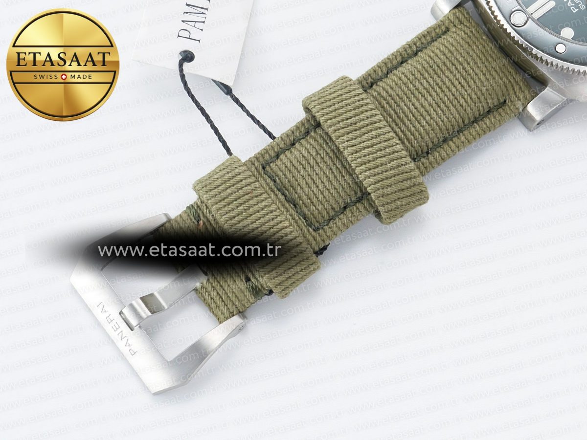 Panerai PAM1287 Y VSF 1:1 Best Edition Green Dial on Green Nylon Strap P900 - Görsel 28