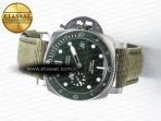 Panerai PAM1287 Y VSF 1:1 Best Edition Green Dial on Green Nylon Strap P900 - Görsel 9
