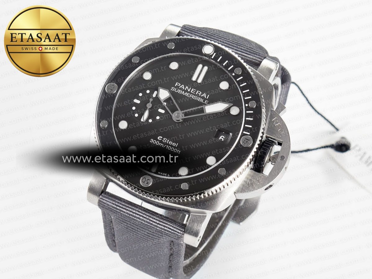 Panerai PAM1288 Y VSF 1:1 Best Edition Gray Dial on Gray Nylon Strap P900 - Görsel 1
