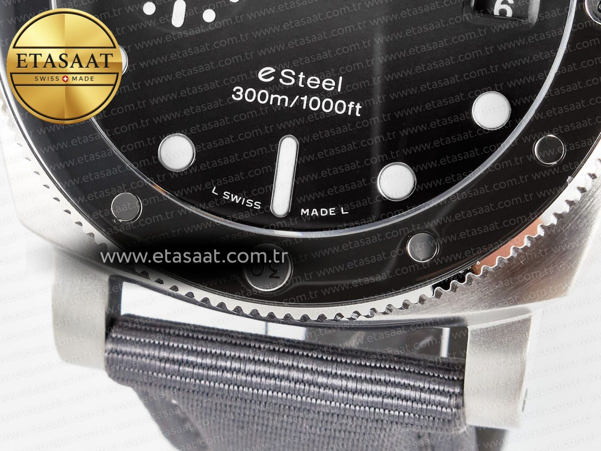 Panerai PAM1288 Y VSF 1:1 Best Edition Gray Dial on Gray Nylon Strap P900 - Görsel 14
