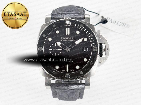 Panerai PAM1288 Y VSF Gri Kadran Kumaş Kayış P900 Eta Saat - Görsel 3 - 1:1 Süper Klon Saat