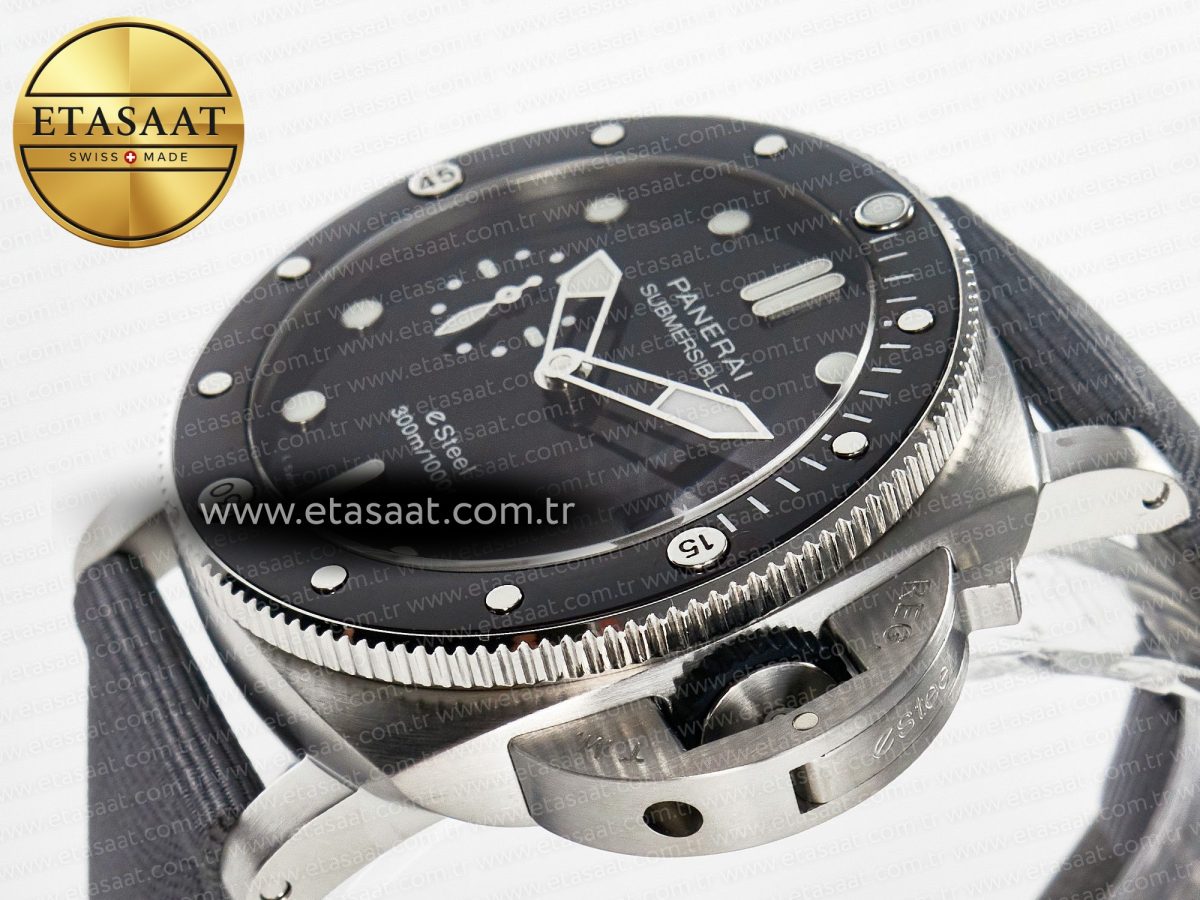 Panerai PAM1288 Y VSF 1:1 Best Edition Gray Dial on Gray Nylon Strap P900 - Görsel 6