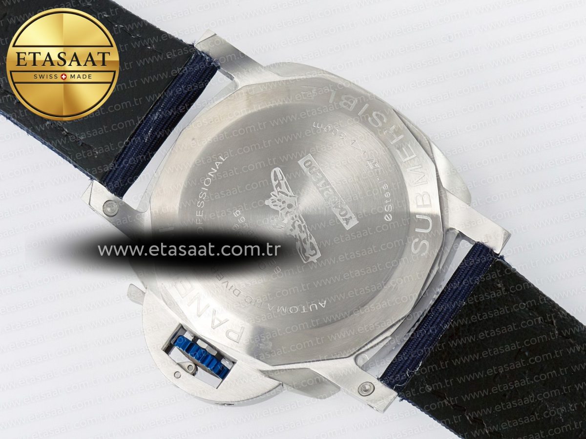 Panerai PAM1289 V TTF 1:1 Best Edition Blue Dial on Blue Nylon Strap P900 - Görsel 18