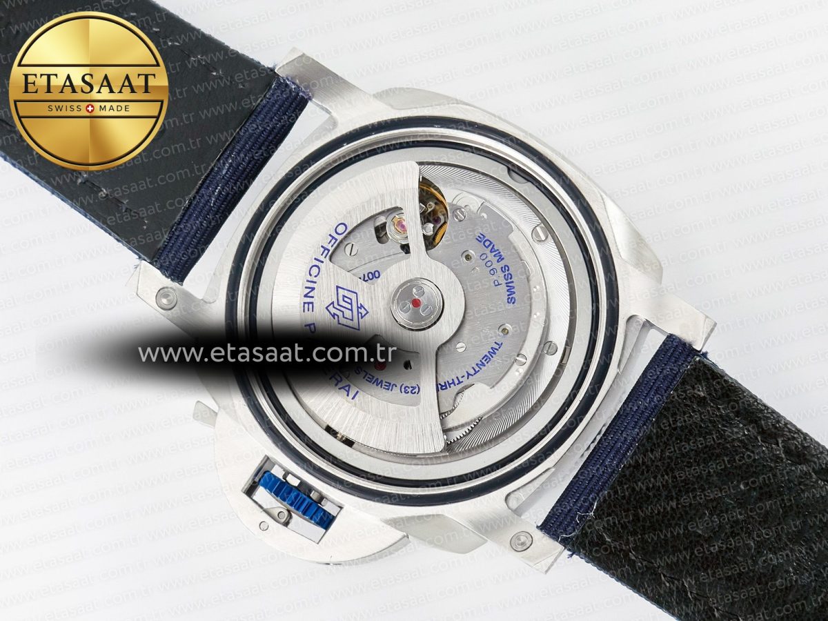 Panerai PAM1289 V TTF 1:1 Best Edition Blue Dial on Blue Nylon Strap P900 - Görsel 20