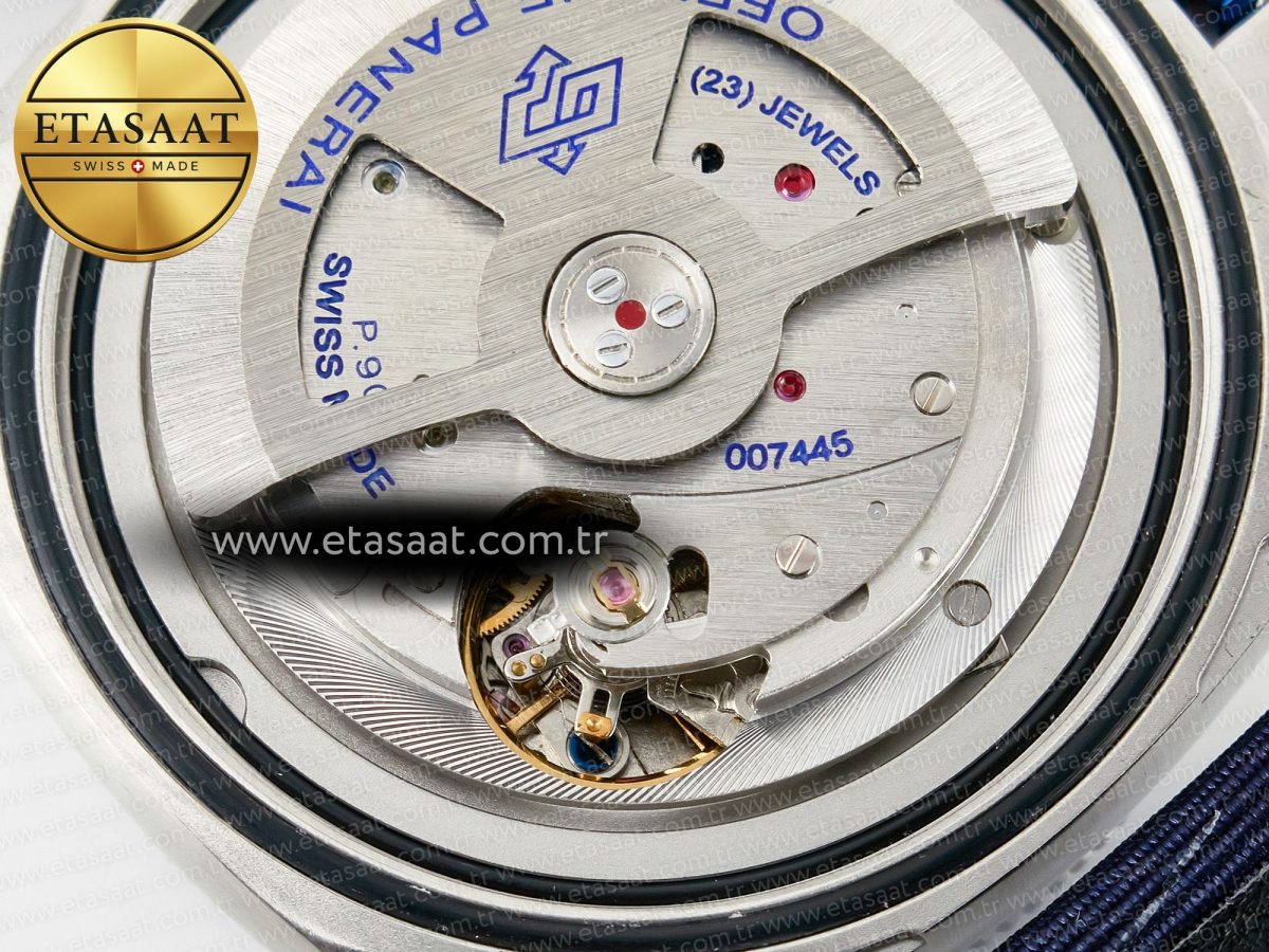 Panerai PAM1289 V TTF 1:1 Best Edition Blue Dial on Blue Nylon Strap P900 - Görsel 22